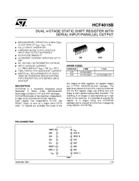 Datasheet HCF4015B производства STMicroelectronics